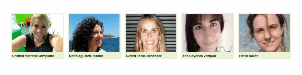 Equipo de Crea-t: Cristina Martínez, María Aguilera, Aurora Recio, Ana Goyanes y Esther Rullán
